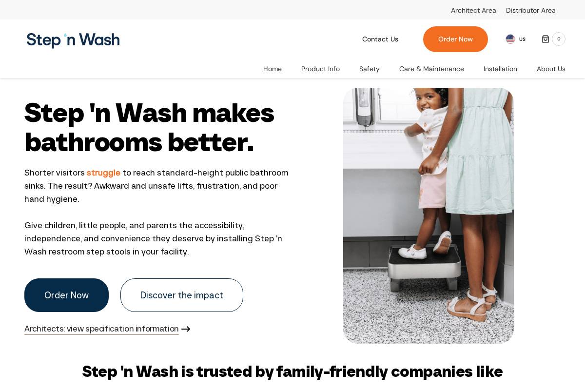 stepnwash.com homepage screenshot