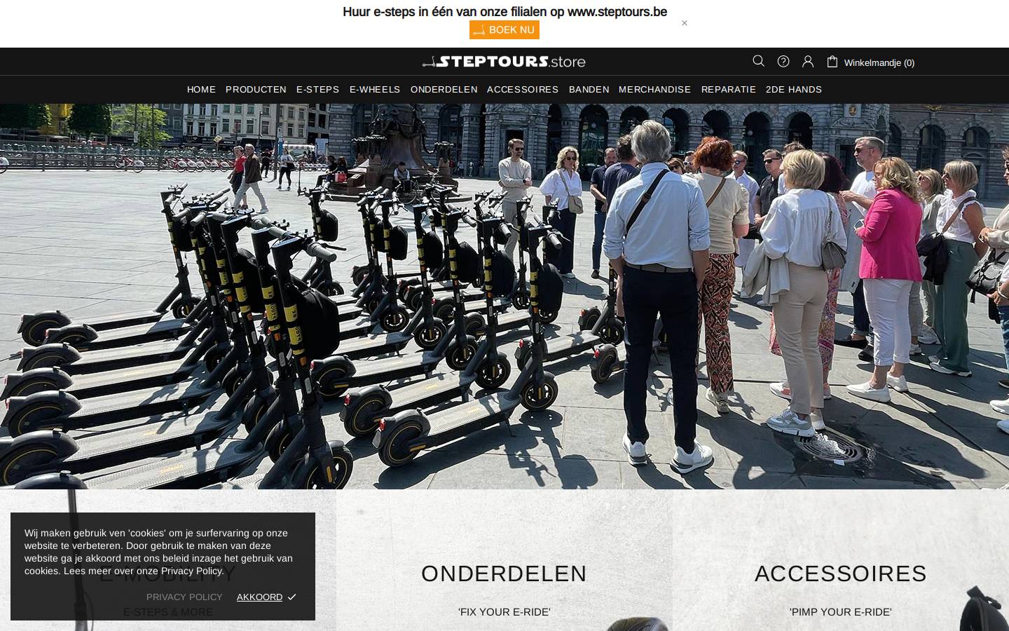 steptours.store homepage screenshot