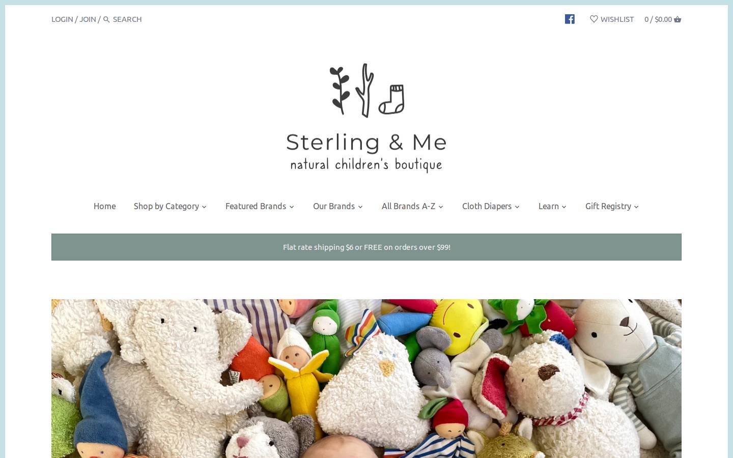 sterlingandmeshop.com homepage screenshot
