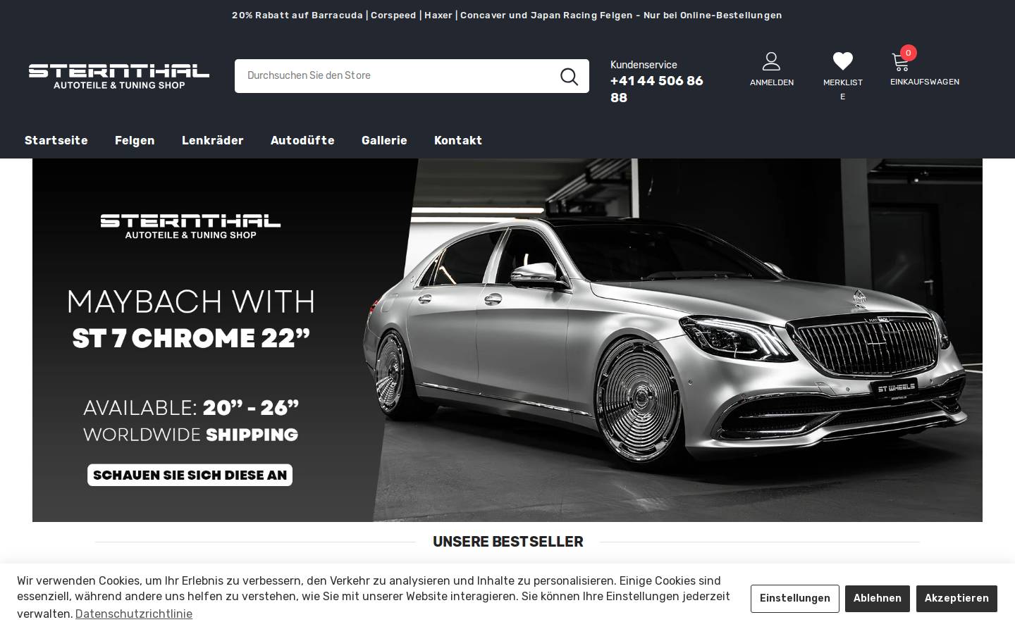 sternthal.ch homepage screenshot