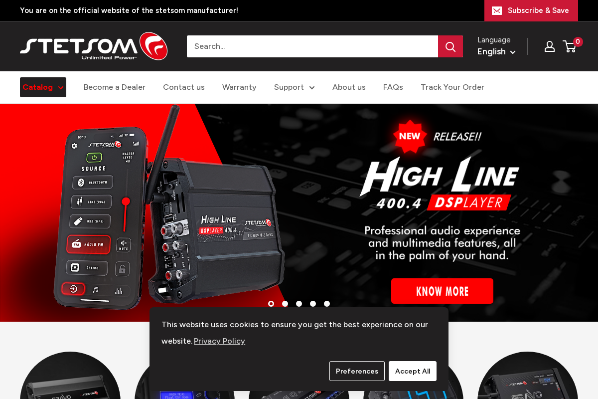 Stetsom Store USA homepage screenshot