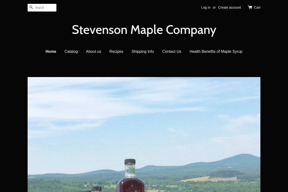 stevensonmaple.com homepage screenshot