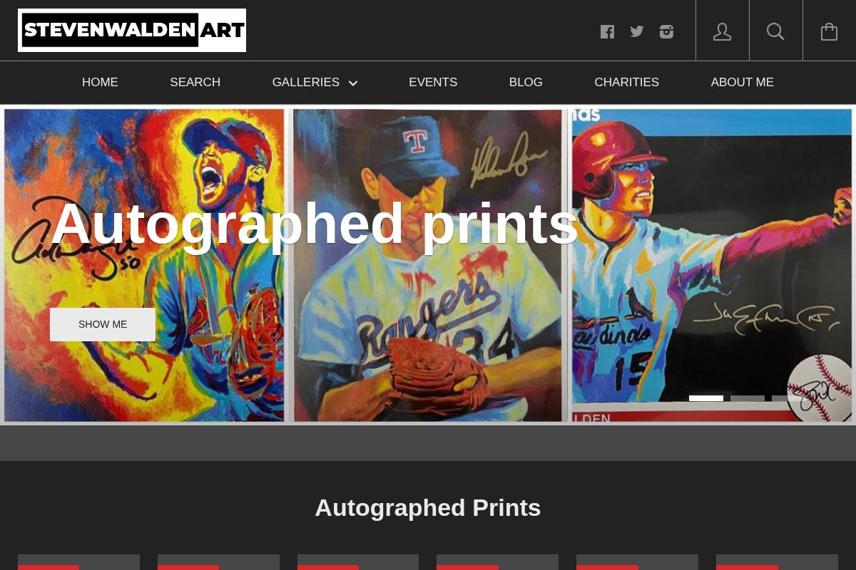 stevenwalden.com homepage screenshot