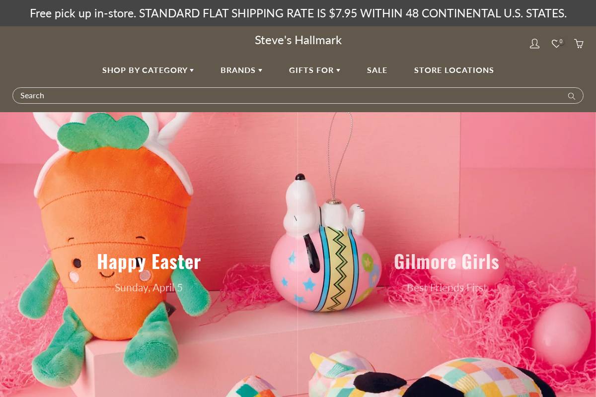 Steveshallmark homepage screenshot