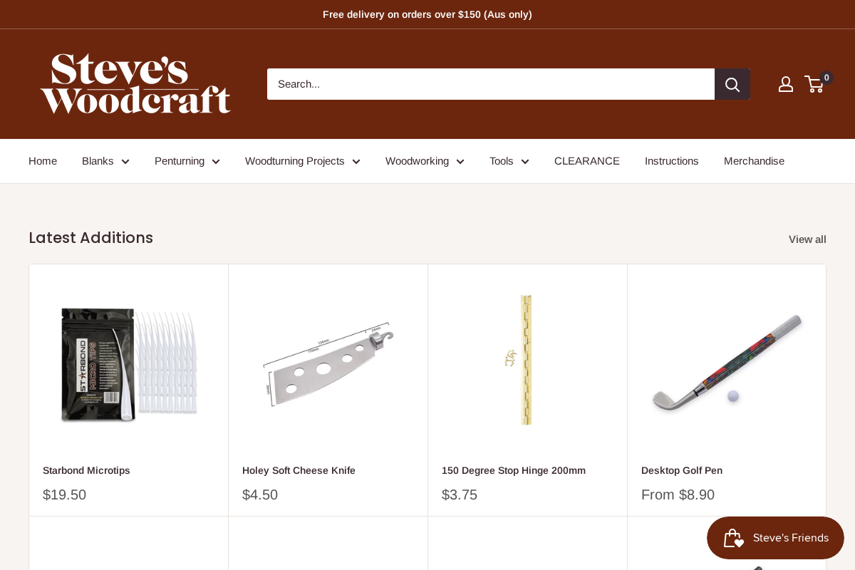 Steve's Woodcraft homepage screenshot