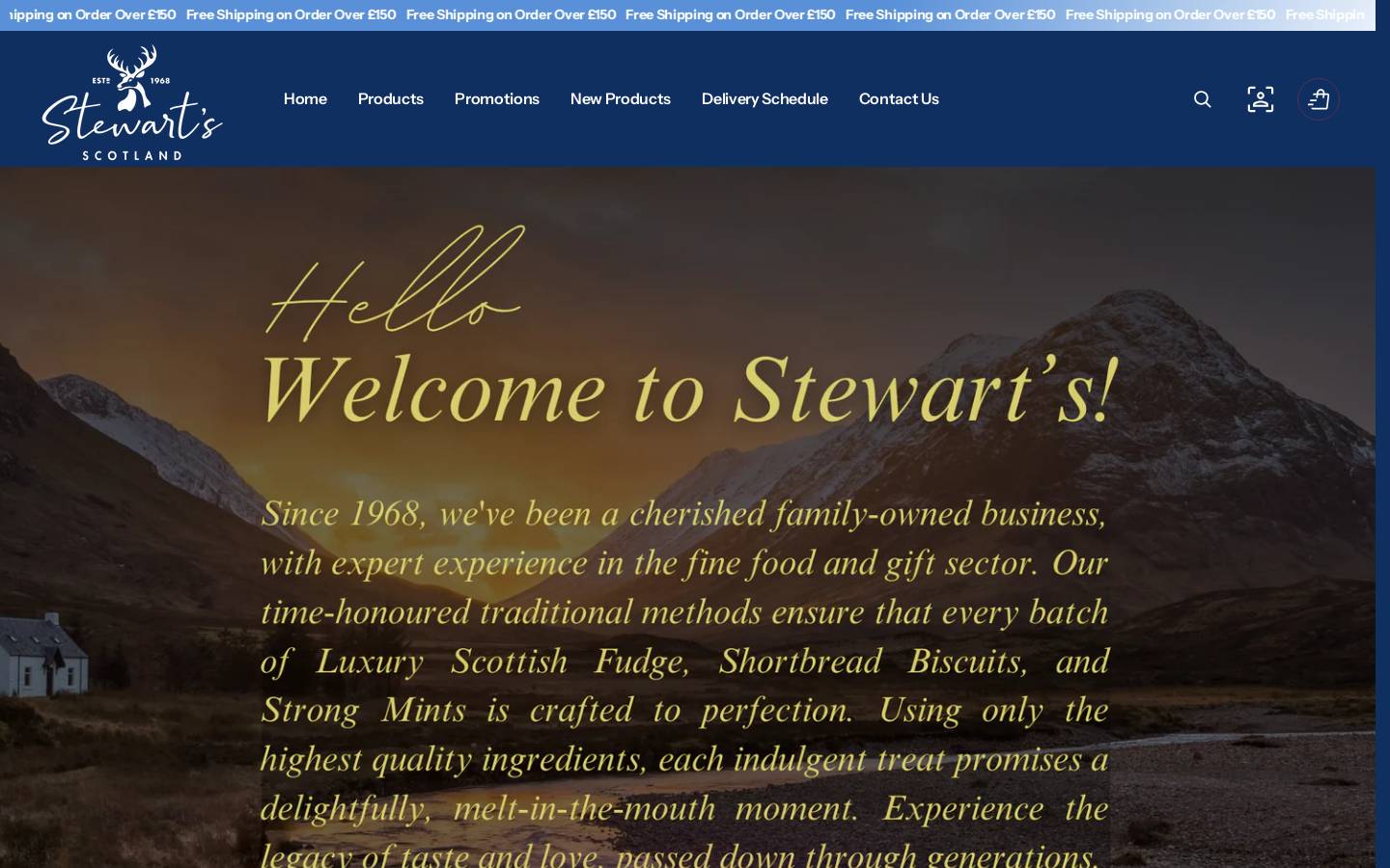 stewartsscotland.com homepage screenshot