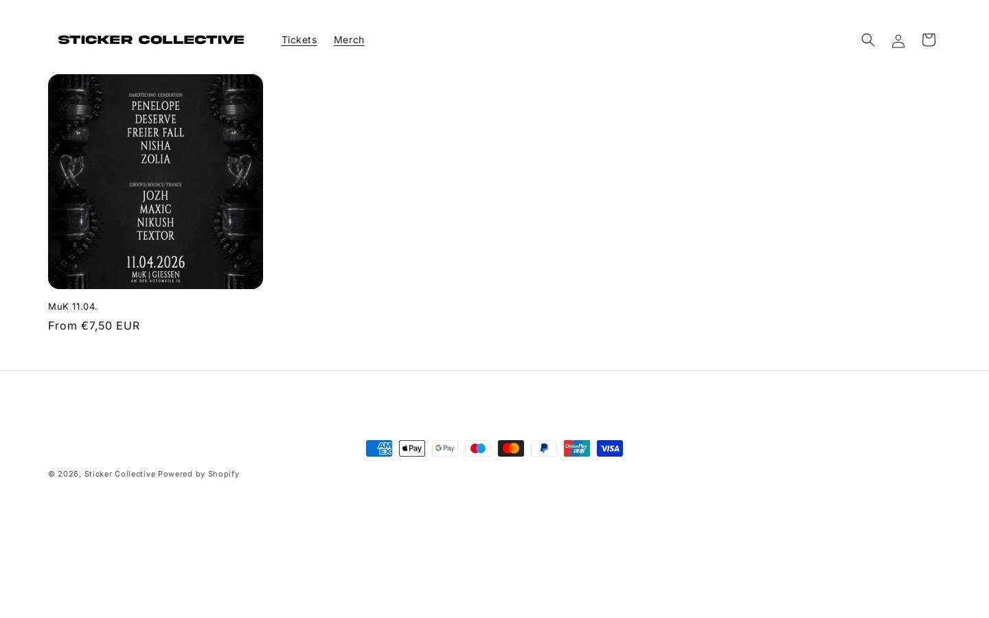 sticker-collective.de homepage screenshot