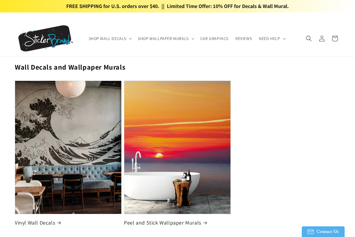 stickerbrand.com homepage screenshot