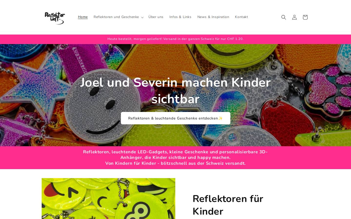 stickerwelt.ch homepage screenshot