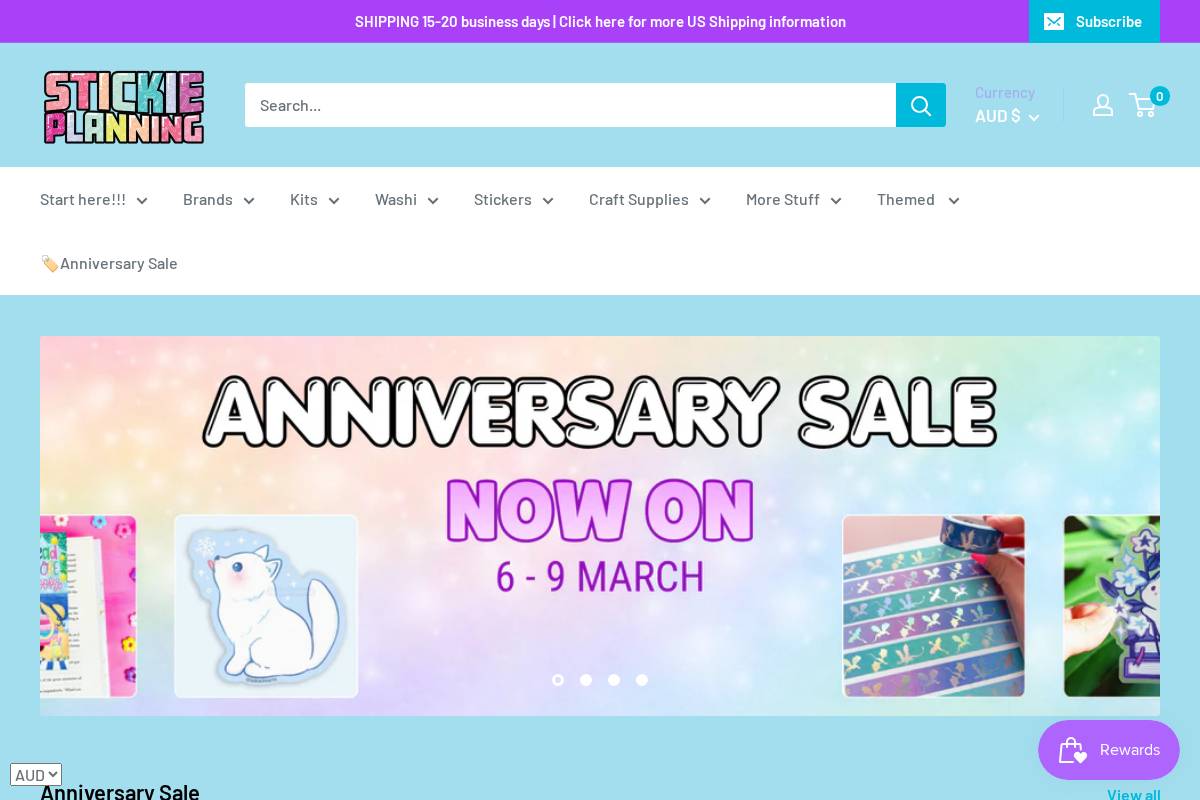 stickieplanning.com homepage screenshot