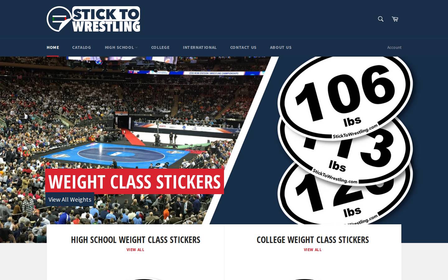 sticktowrestling.com homepage screenshot