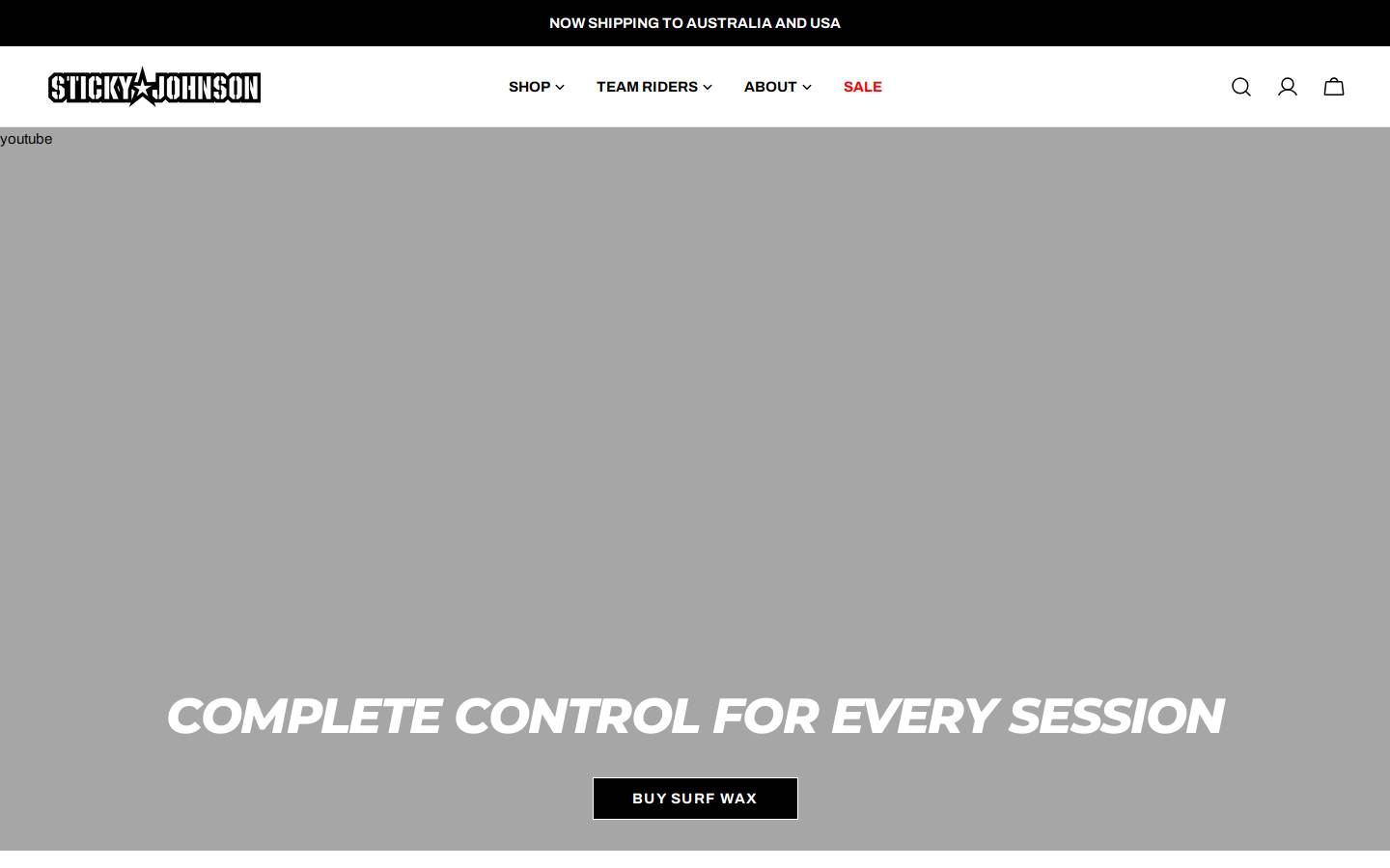 stickyjohnson.com homepage screenshot