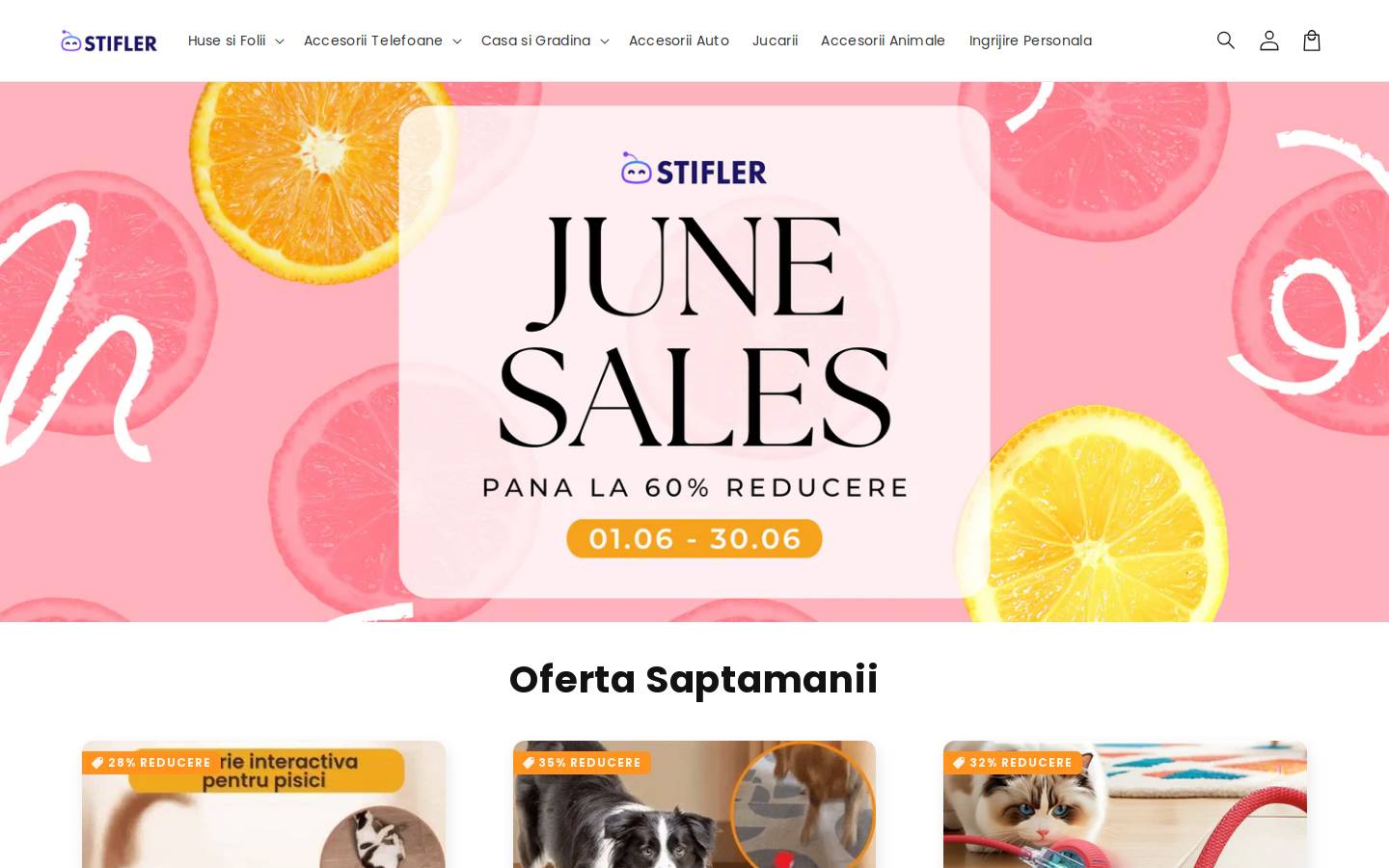 Stifler.ro homepage screenshot