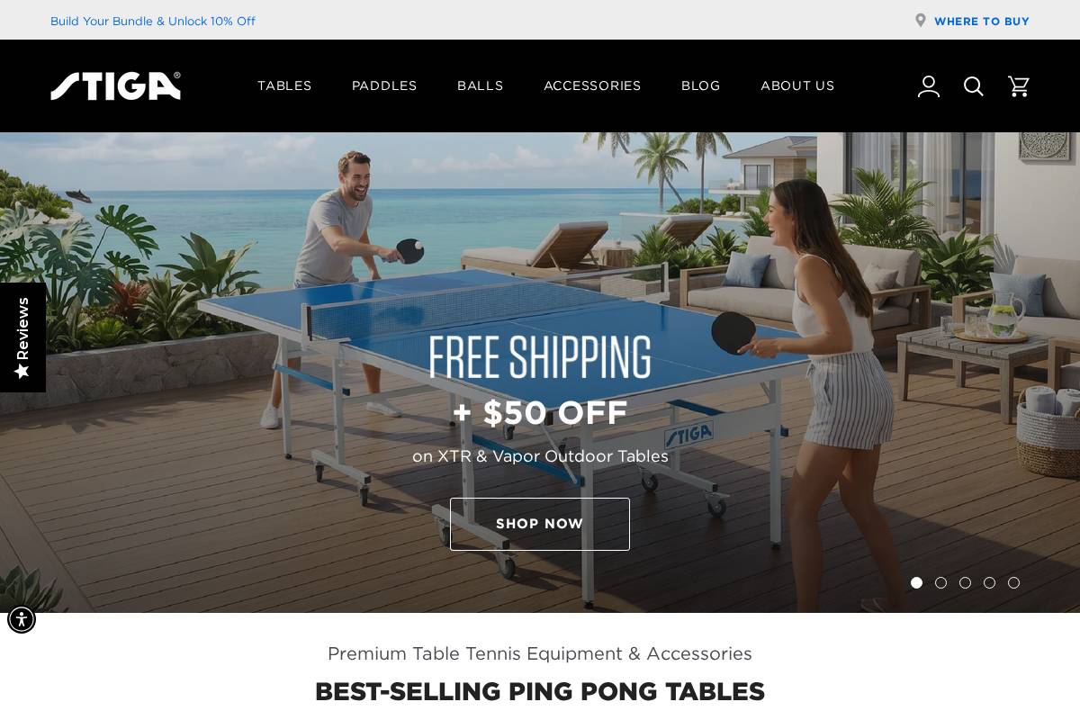 stigaus.com homepage screenshot