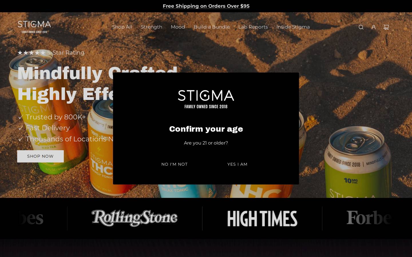 stigmahemp.com homepage screenshot