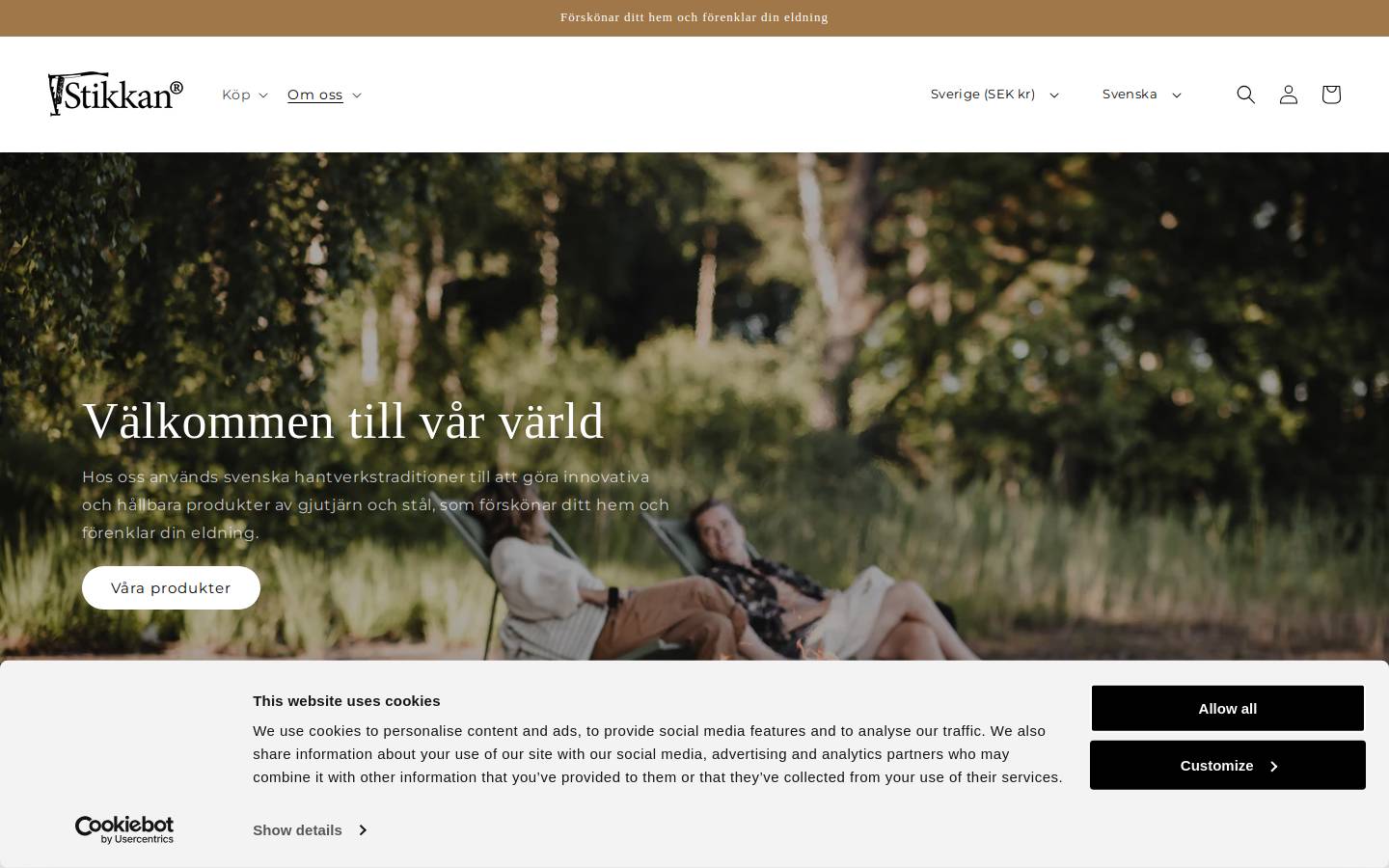 stikkan.com homepage screenshot