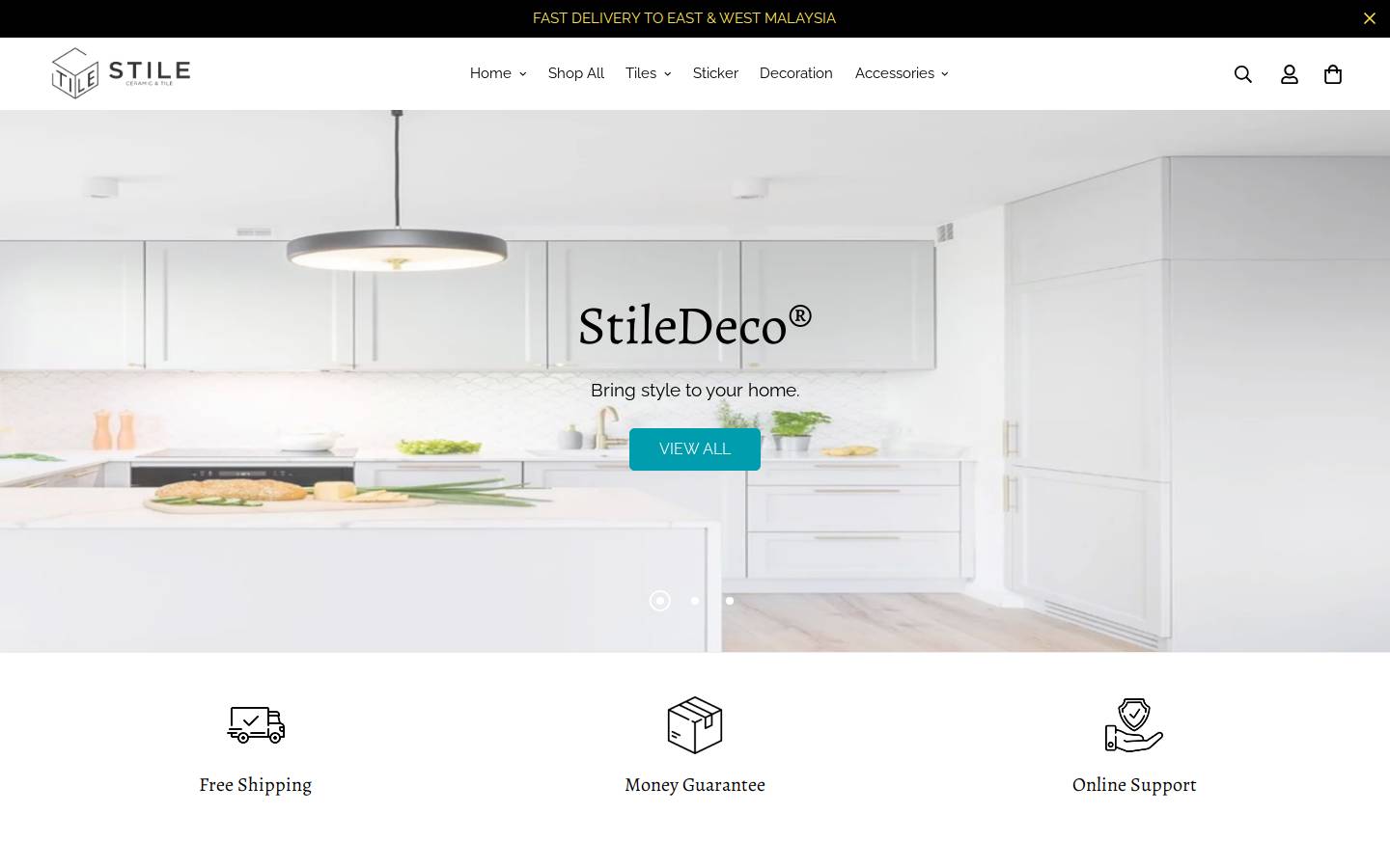 stiledeco.com homepage screenshot