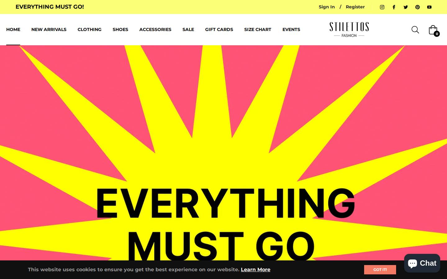 stilettoskop.com homepage screenshot