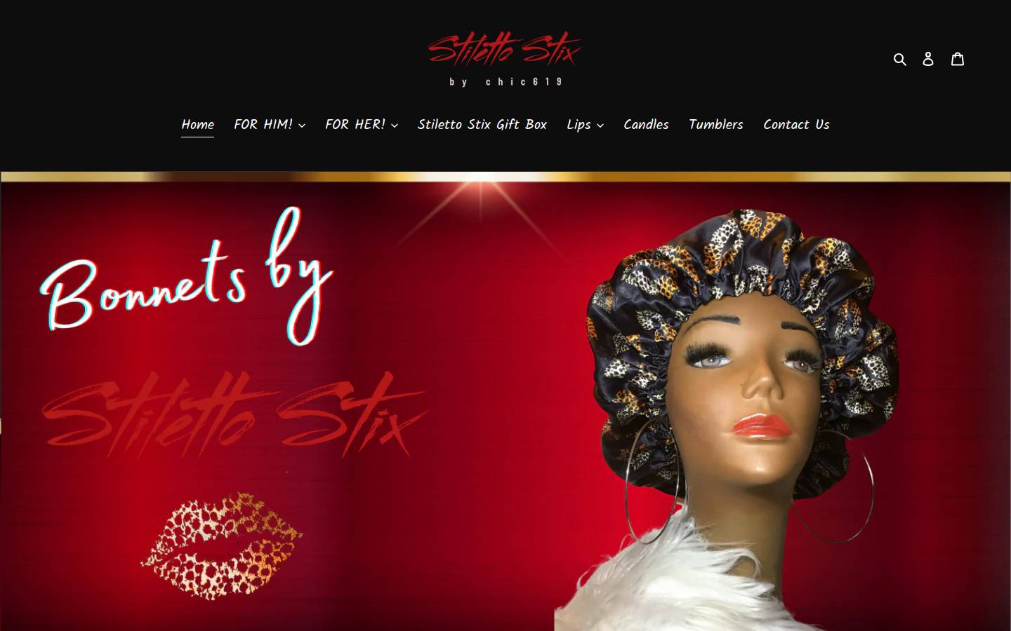 stilettostix.net homepage screenshot