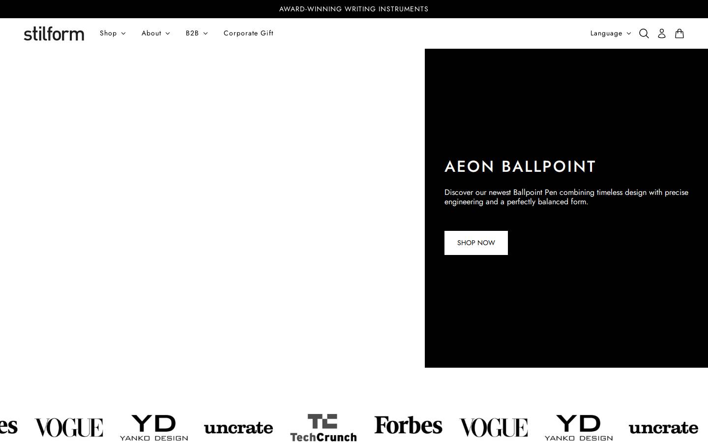 stilform GmbH homepage screenshot