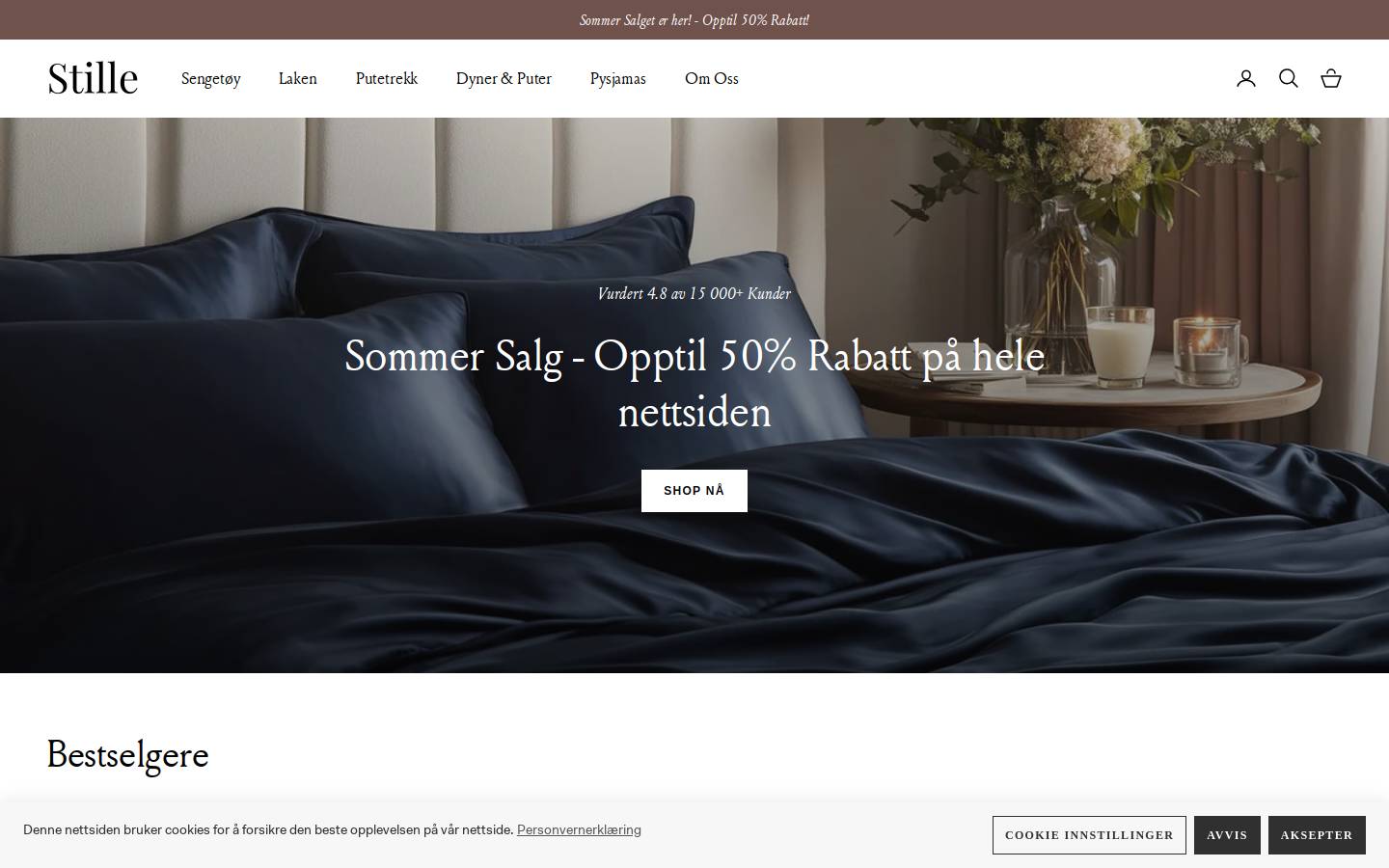Stille homepage screenshot