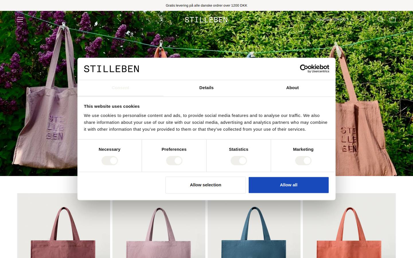 Stilleben homepage screenshot