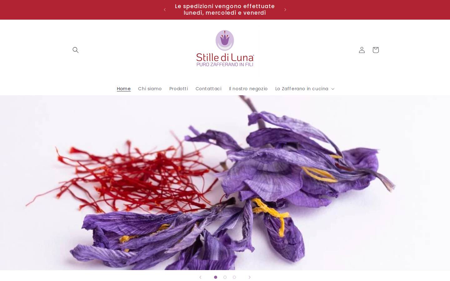 stilledilunazafferano.com homepage screenshot