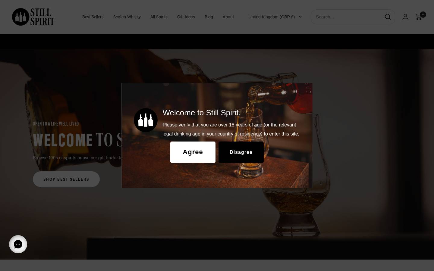 Still Spirit - Whisky Shop homepage screenshot