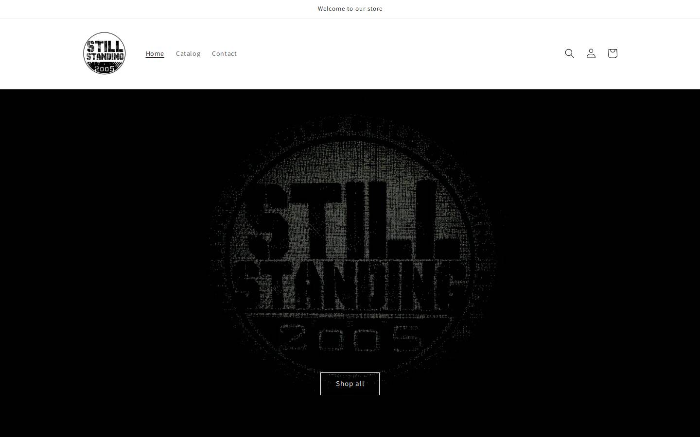 stillstandingshop.com homepage screenshot