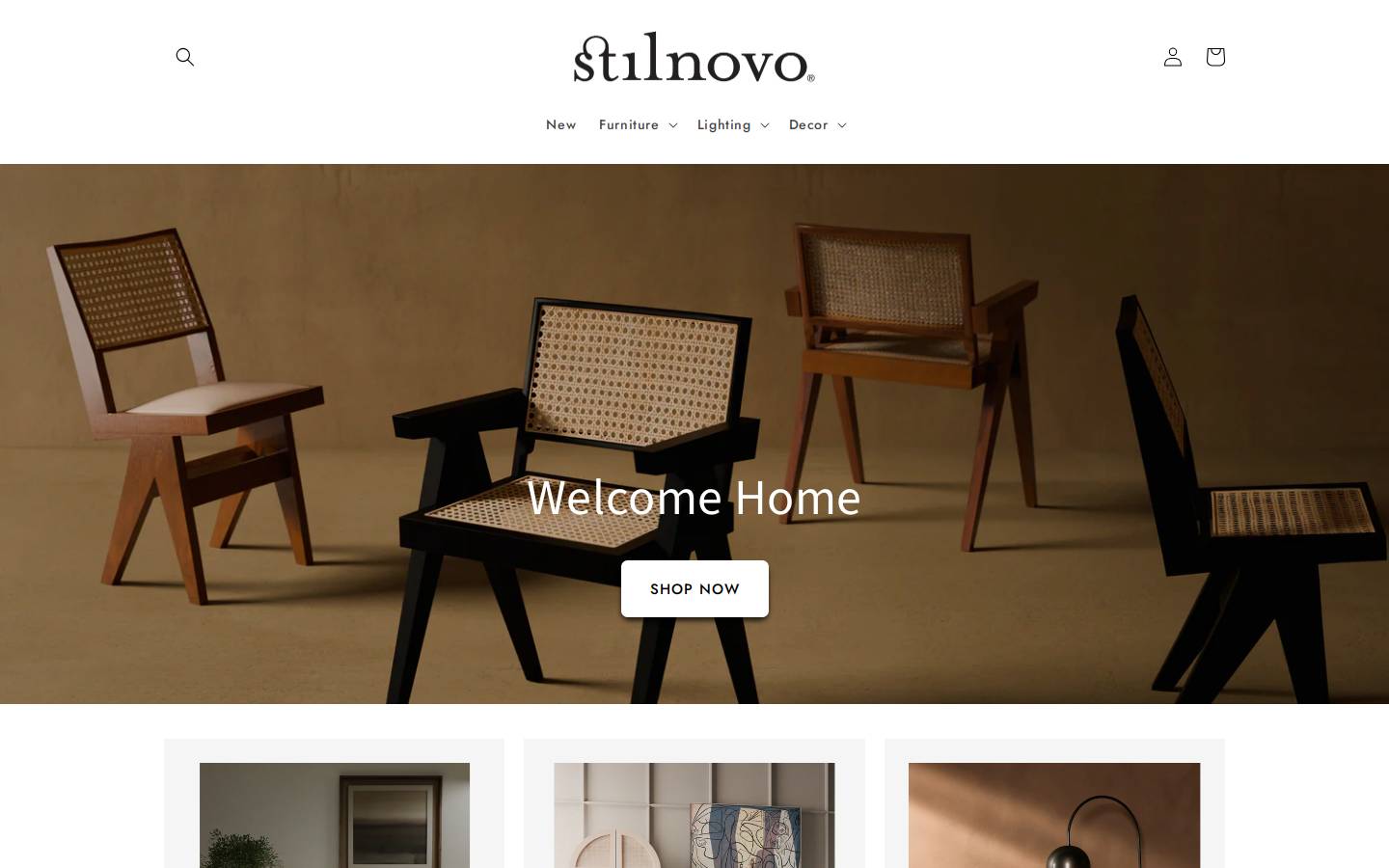 stilnovousa.com homepage screenshot
