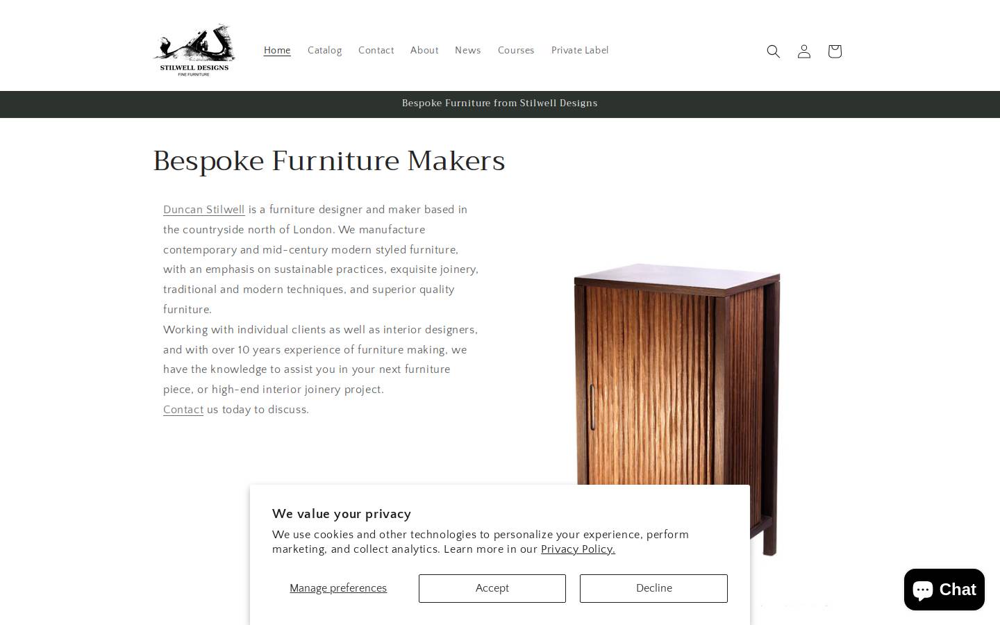 Stilwell Designs homepage screenshot