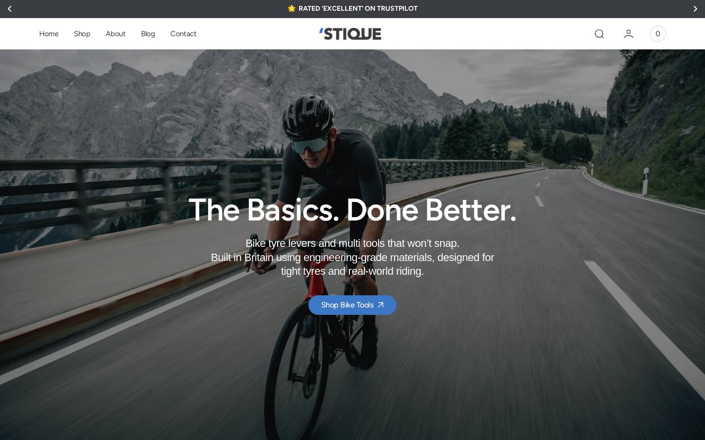 stique.co.uk homepage screenshot