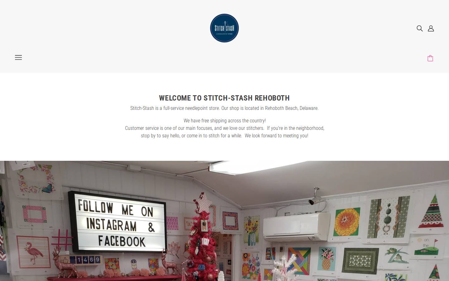 stitch-stash.com homepage screenshot