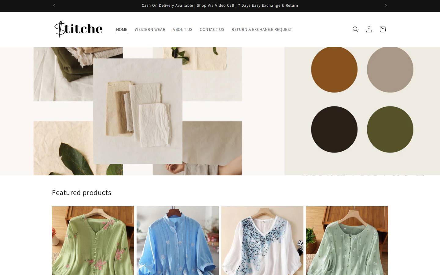 stitche.in homepage screenshot