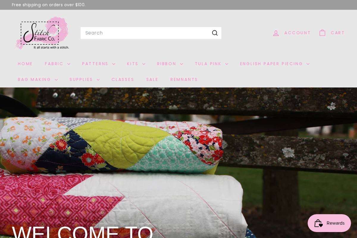 stitchfabriccompany.com homepage screenshot