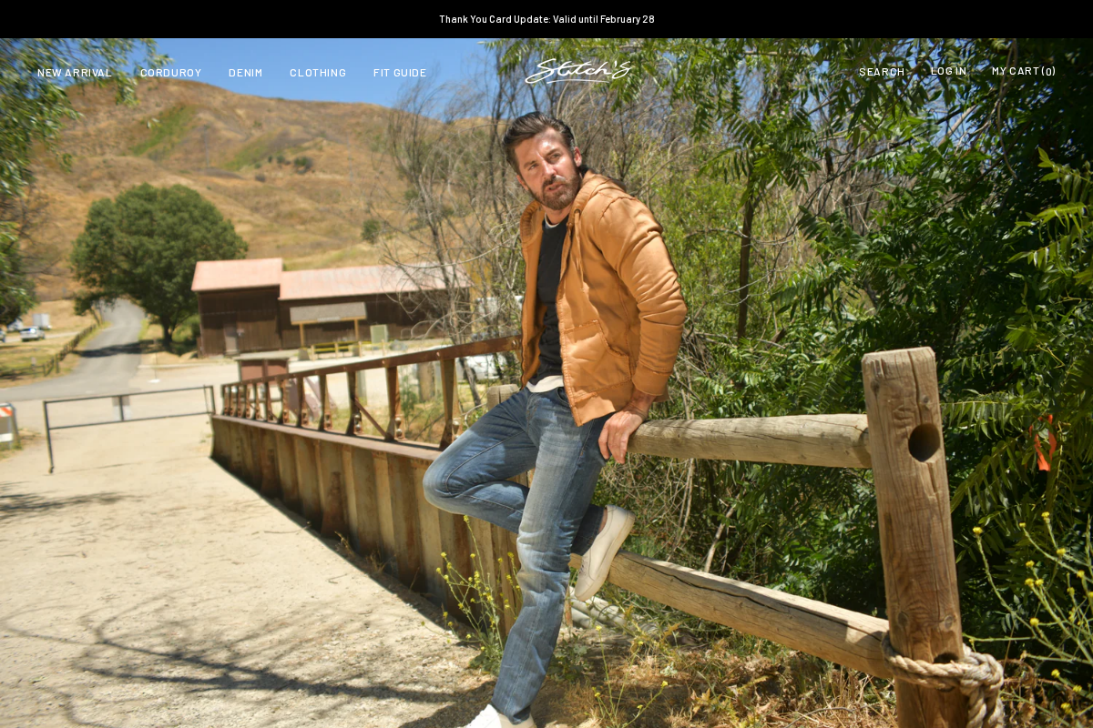 Stitch's Jeans homepage screenshot