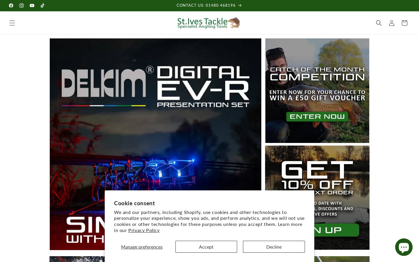 stivestackle.co.uk homepage screenshot