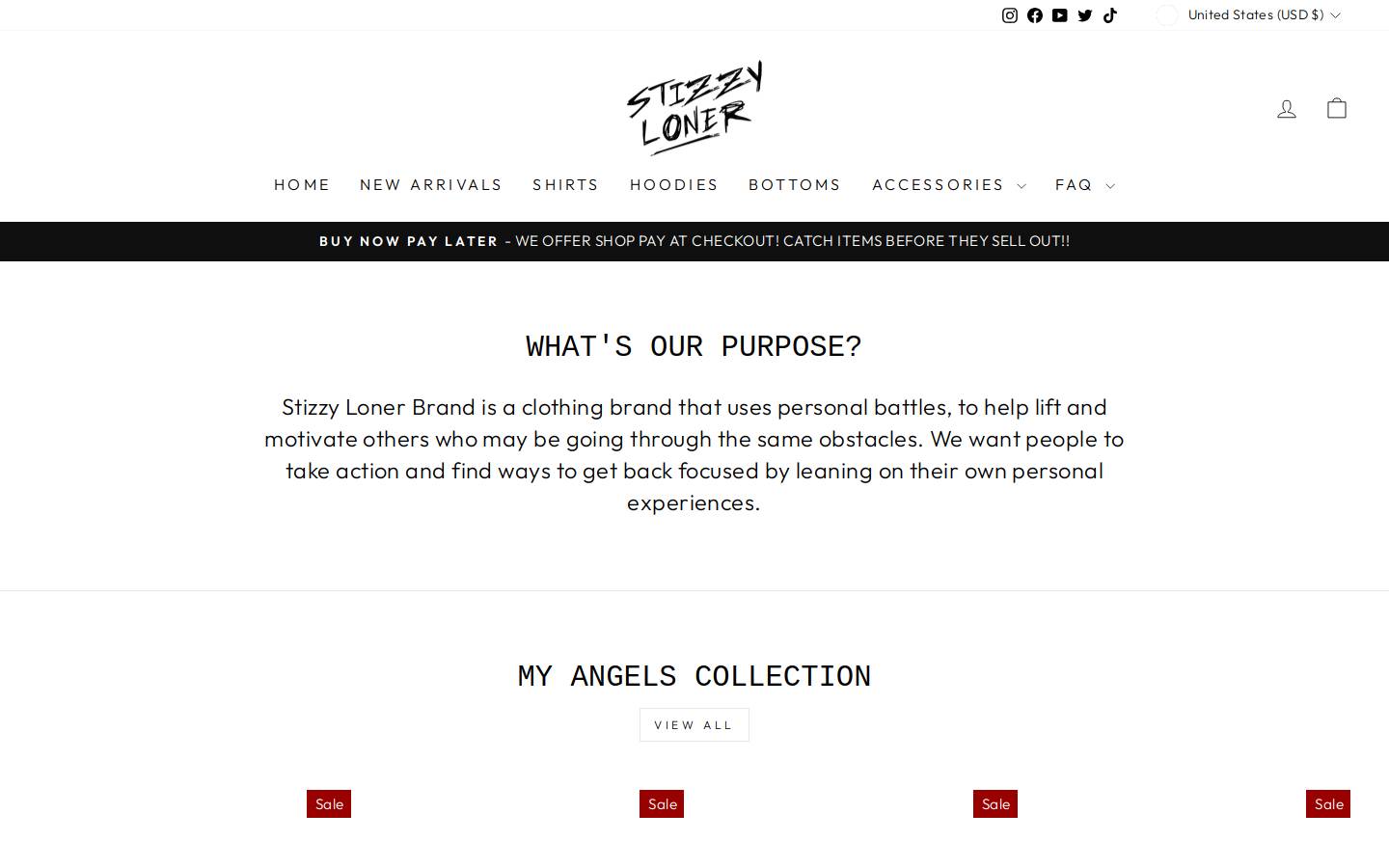 stizzyloner.com homepage screenshot