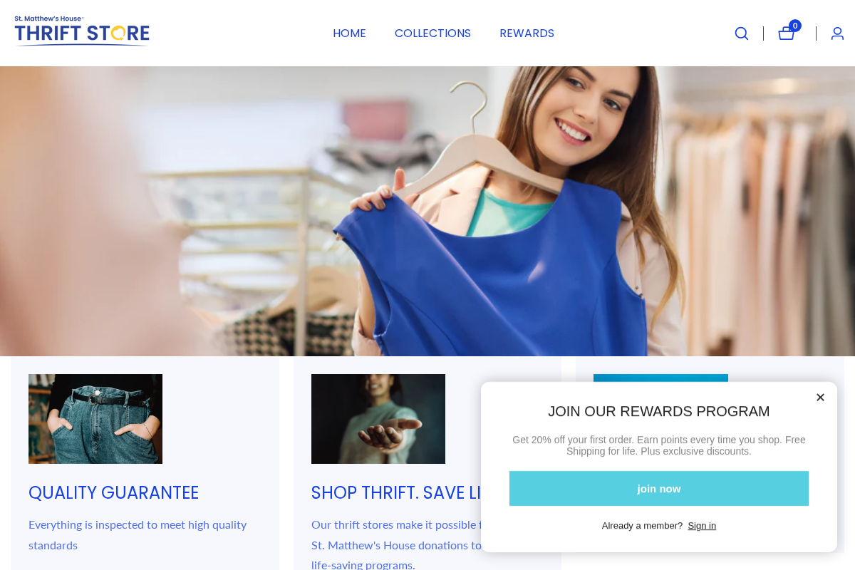 St. Matthew's House homepage screenshot