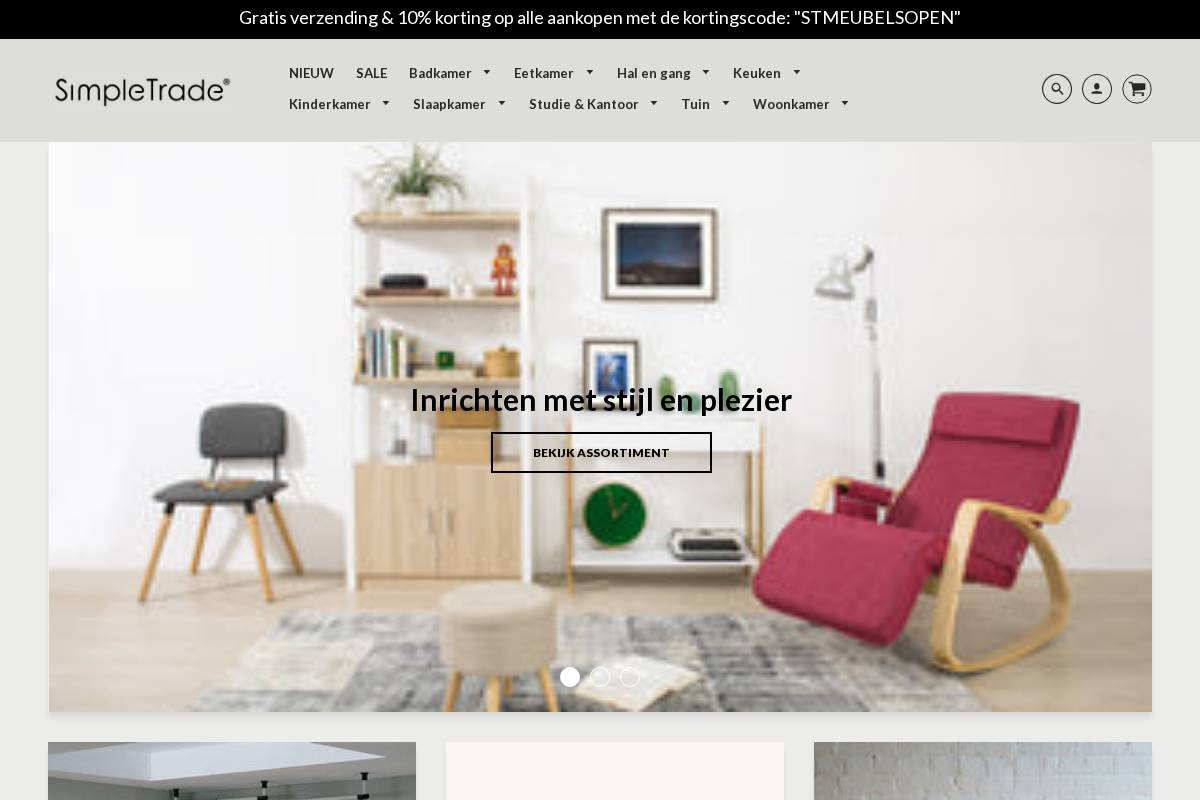 stmeubels.nl homepage screenshot