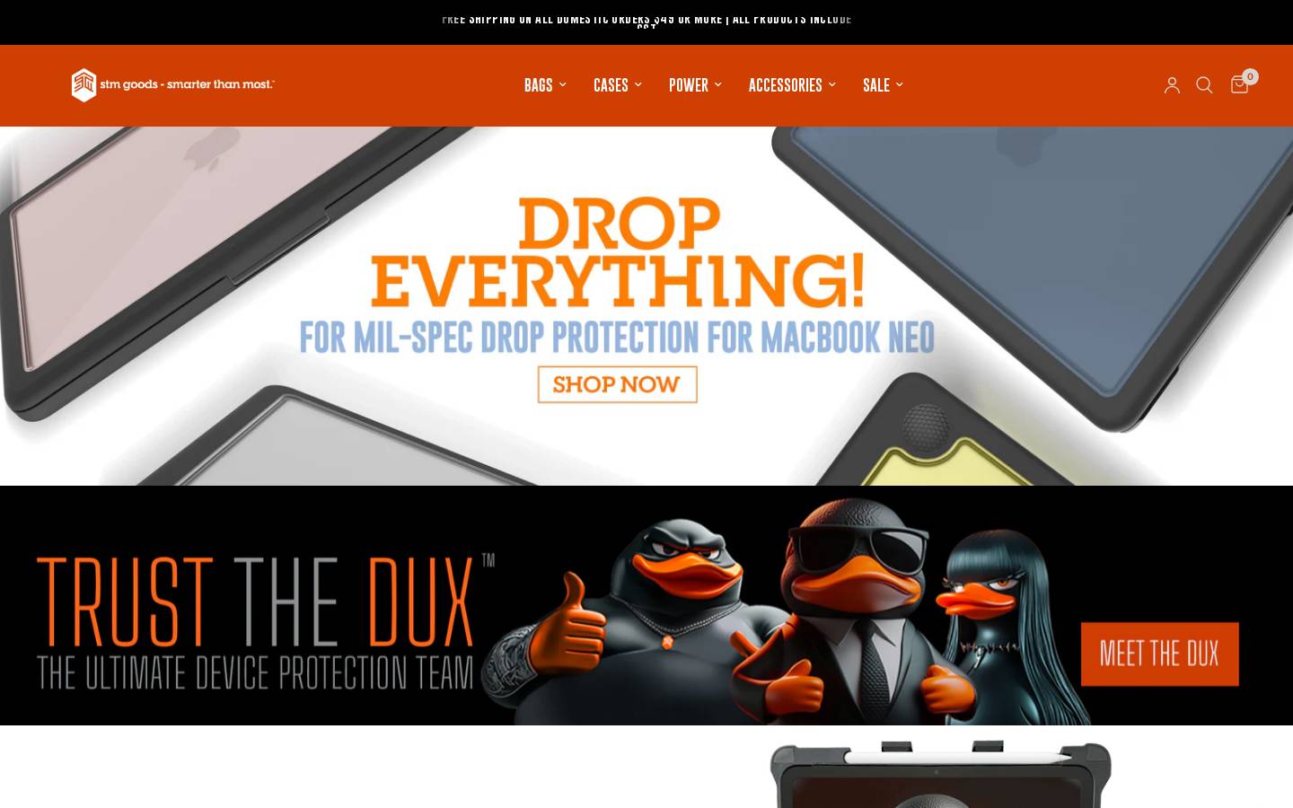 stmgoods.com.au homepage screenshot