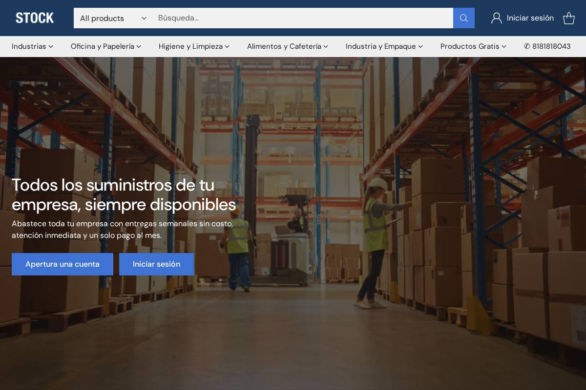 stock.mx homepage screenshot