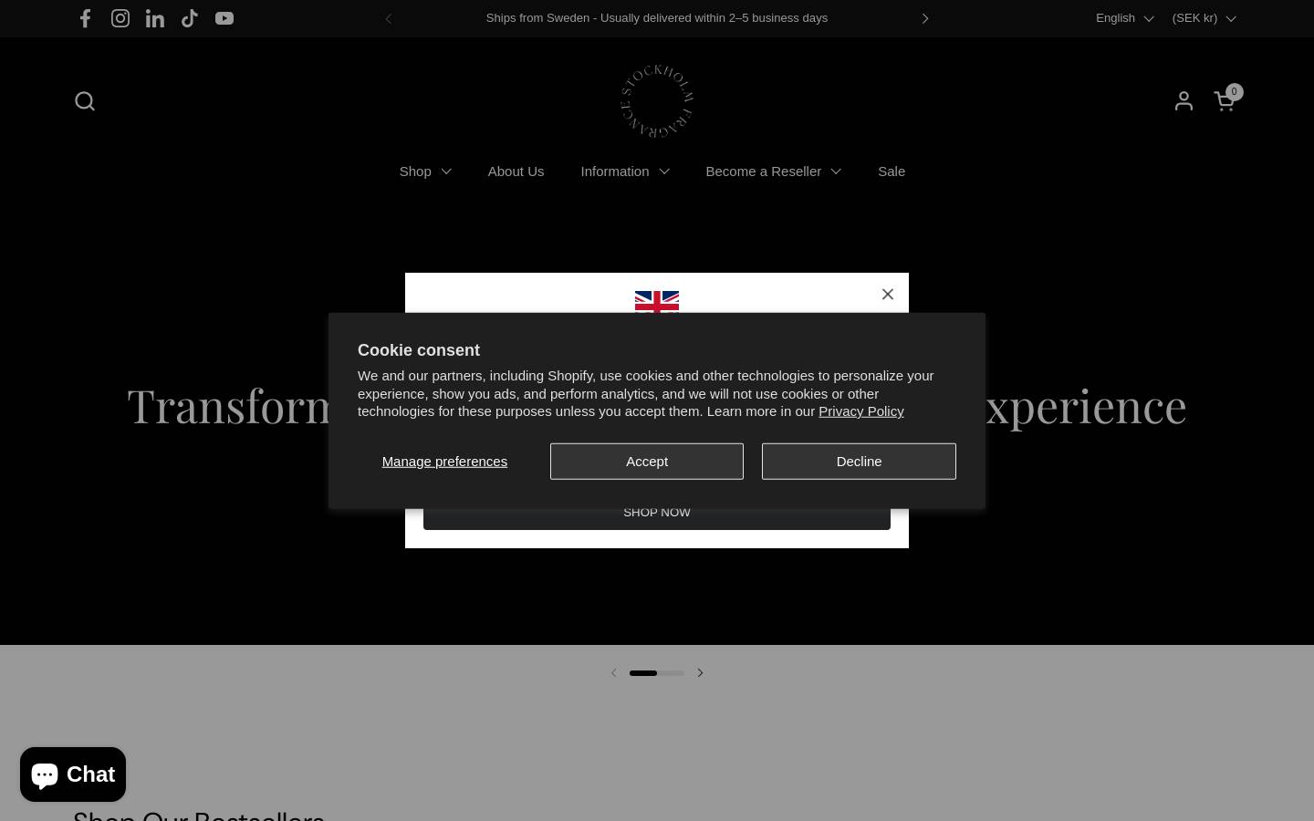 stockholmfragrance.com homepage screenshot