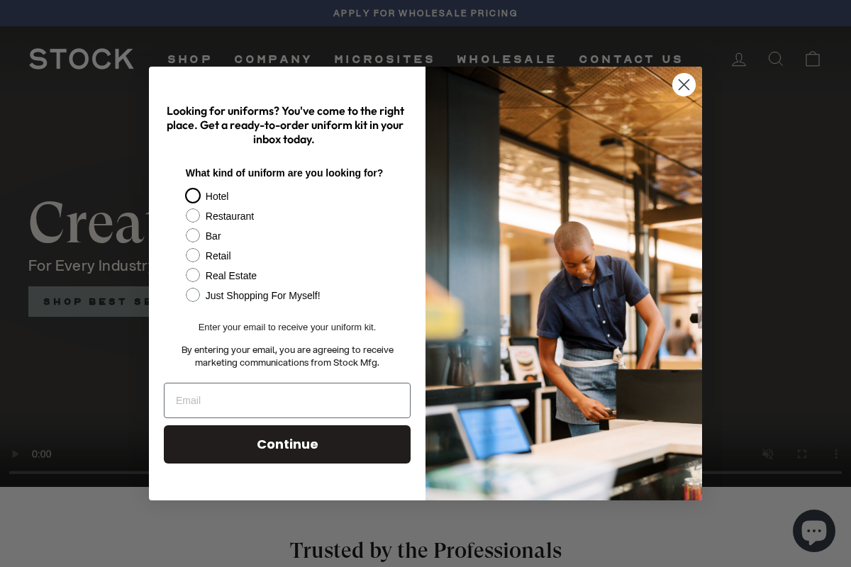 Stock Mfg. homepage screenshot