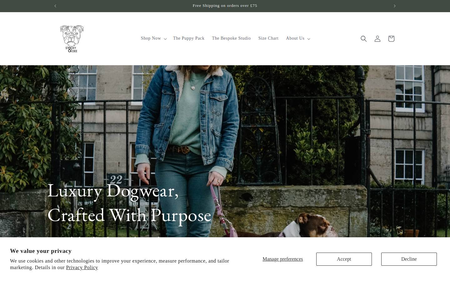 Stockyanddee homepage screenshot