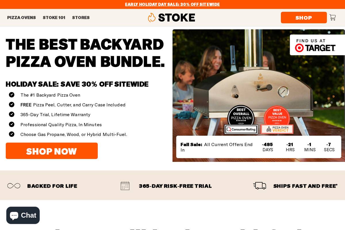 stokestove.com homepage screenshot
