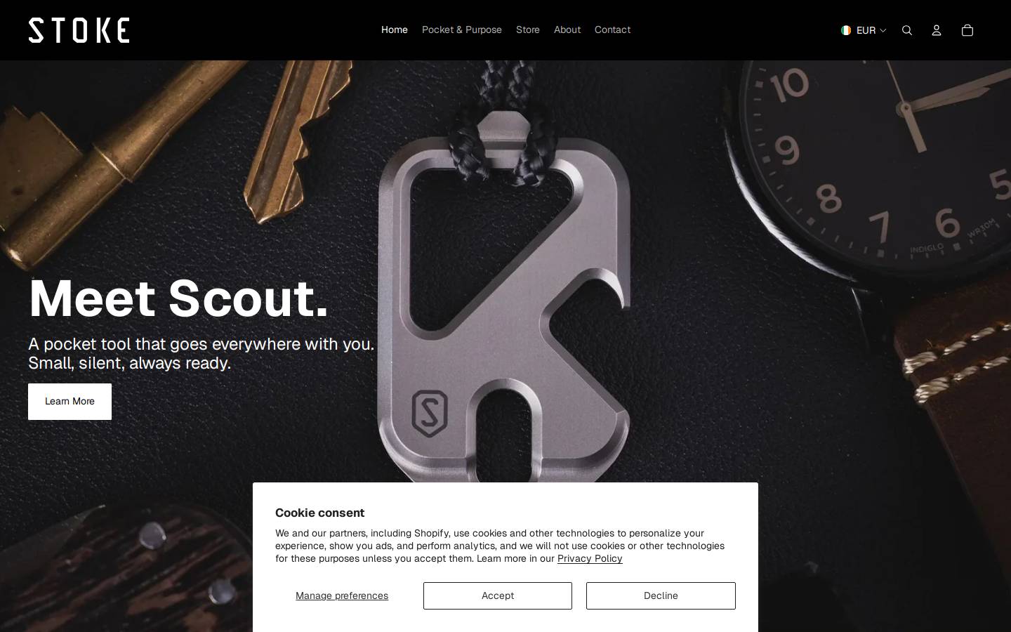 stoketools.com homepage screenshot