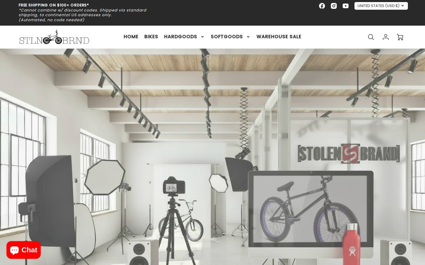 stolenstore.com homepage screenshot