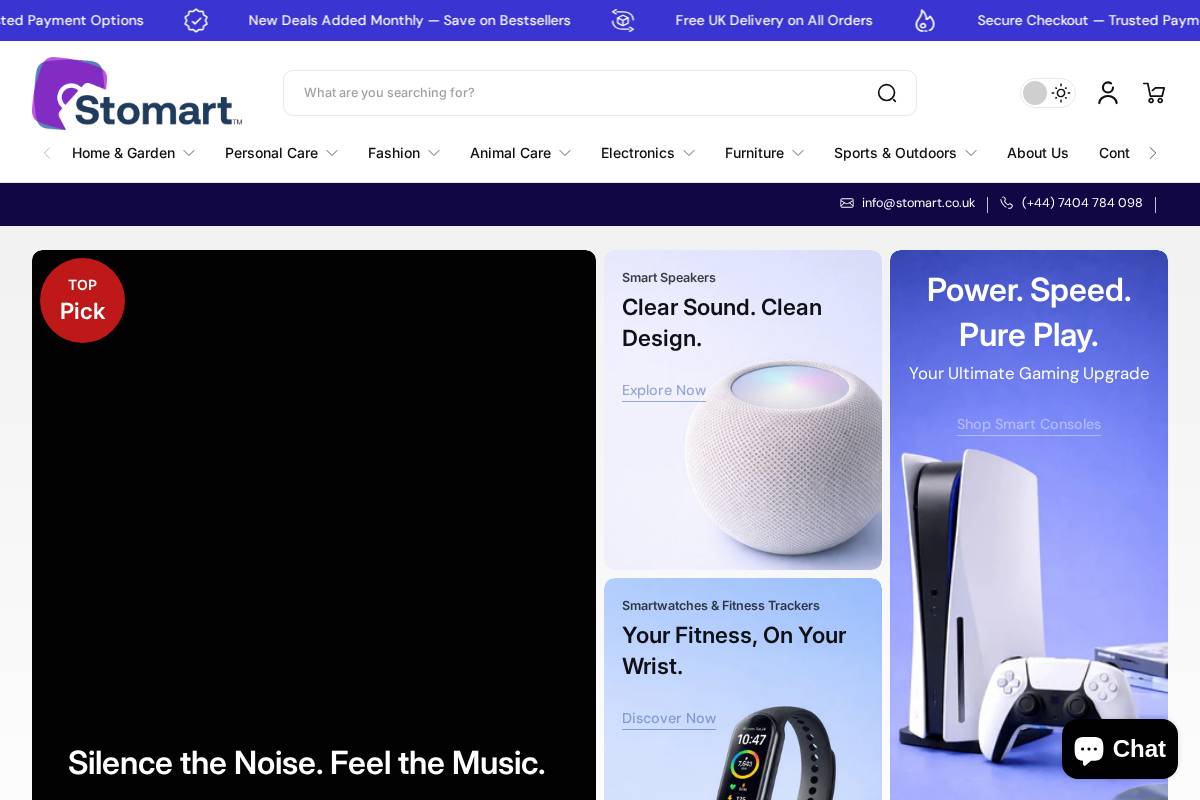 Stomart homepage screenshot