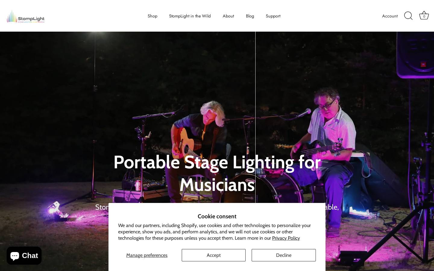stomplite.com homepage screenshot